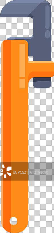 用于管道的活动扳手牢牢夹紧图片素材