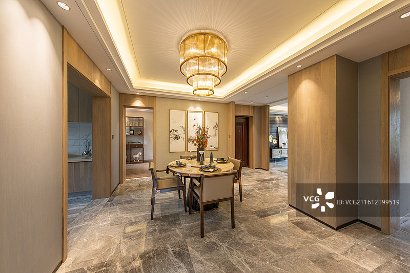 现代住宅餐厅图片素材