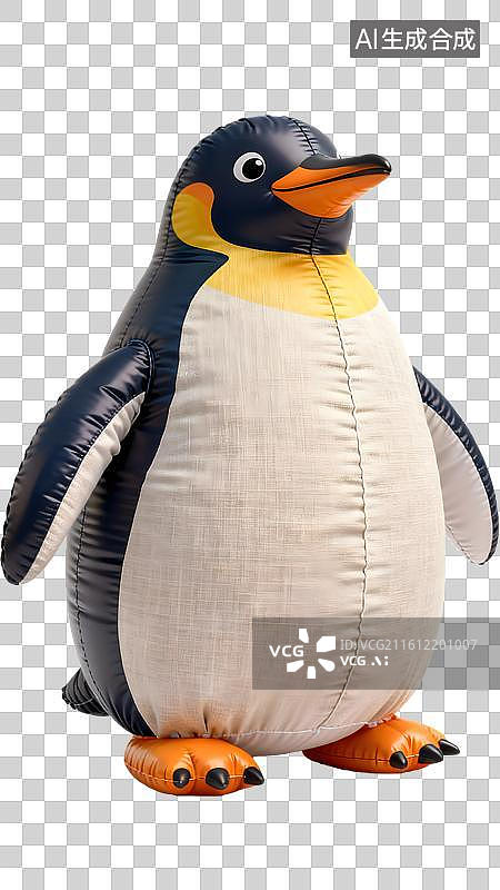 【AI数字艺术】卡通充气风格的企鹅图片素材