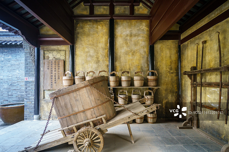 古代消防灭火器具图片素材