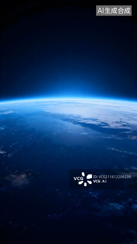 【AI数字艺术】宇宙视角的地球图片素材