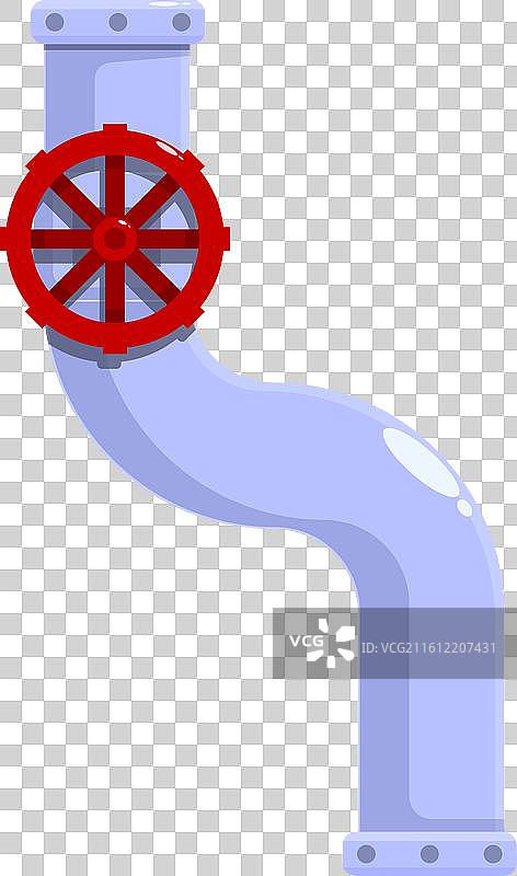 带有阀门的管道系统，展示了管道细节图片素材