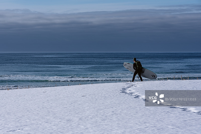 北极圈冲浪者图片素材