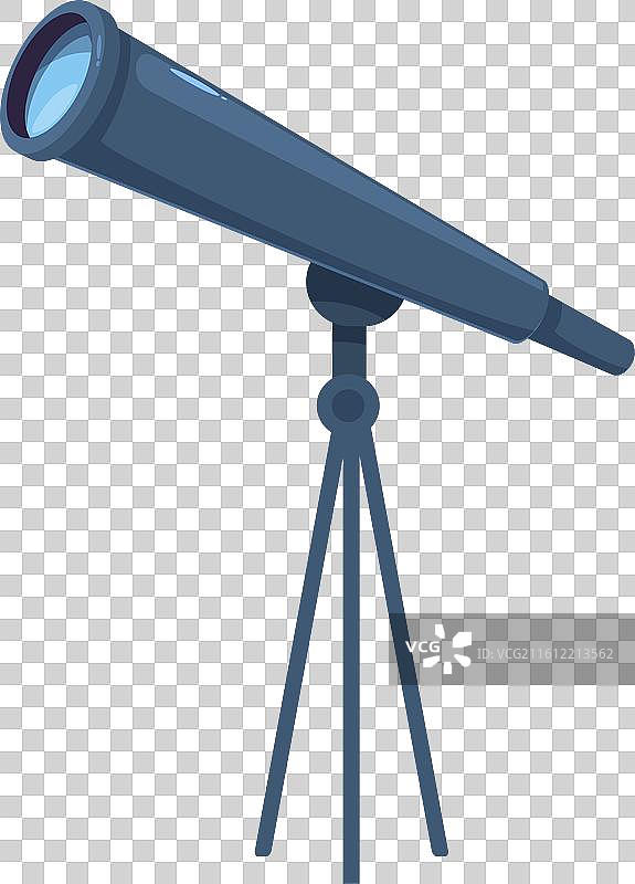 三脚架上的望远镜正在观测星空图片素材