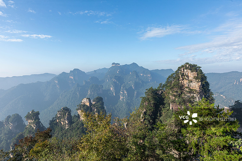 张家界壮美的九重仙阁景观图片素材