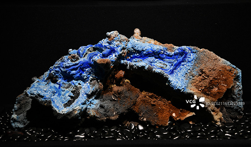 山东博物馆多彩的矿石图片素材