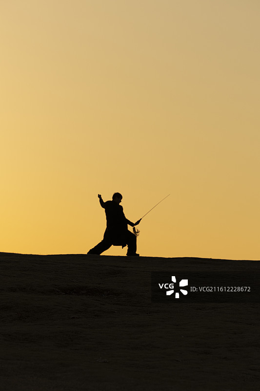 武术剪影图片素材