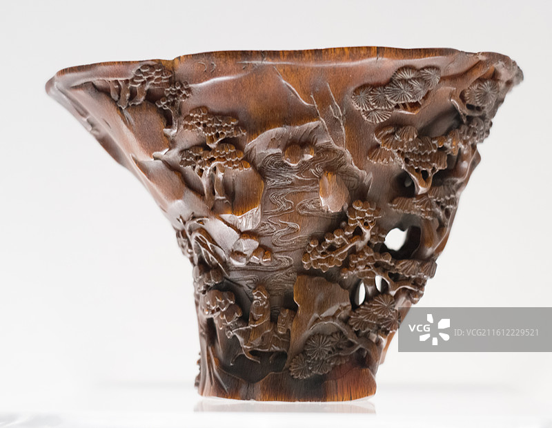 上海博物馆犀角杯特展图片素材