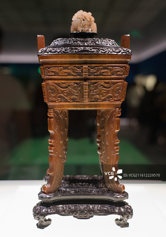 上海博物馆犀角杯特展图片素材