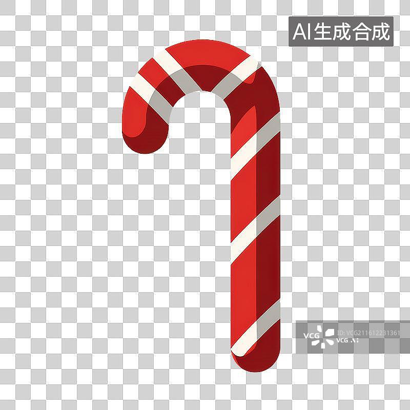 【AI数字艺术】红白条纹拐杖糖圣诞节甜品图形图片素材
