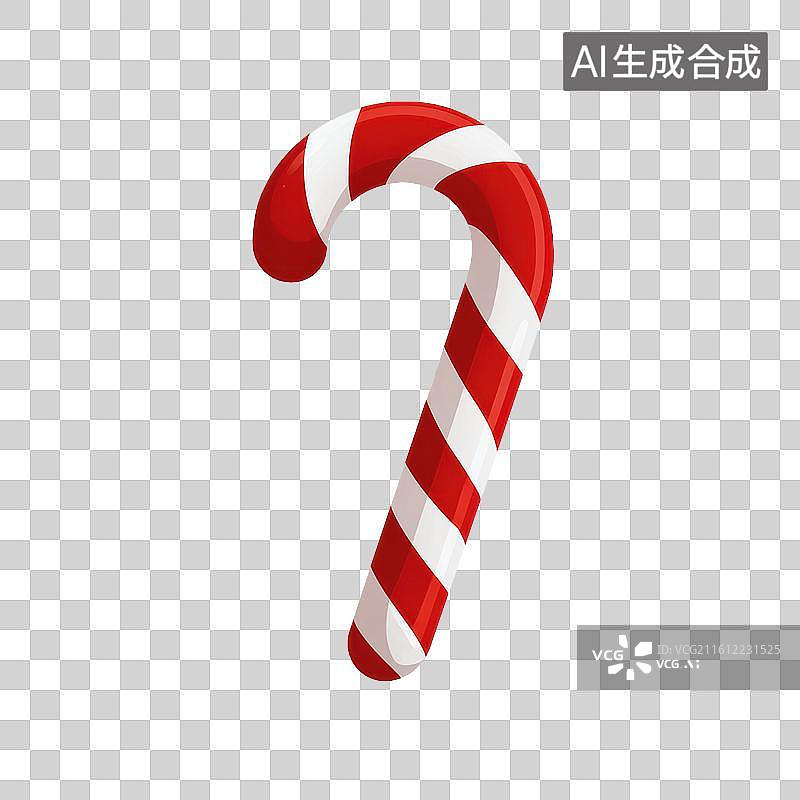 【AI数字艺术】红白条纹拐杖糖圣诞节甜品图形图片素材