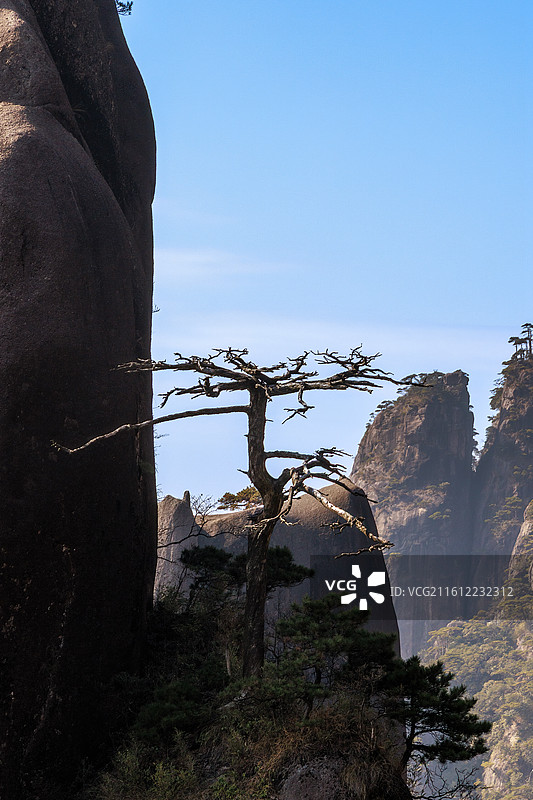 江西玉山三清山独秀峰图片素材