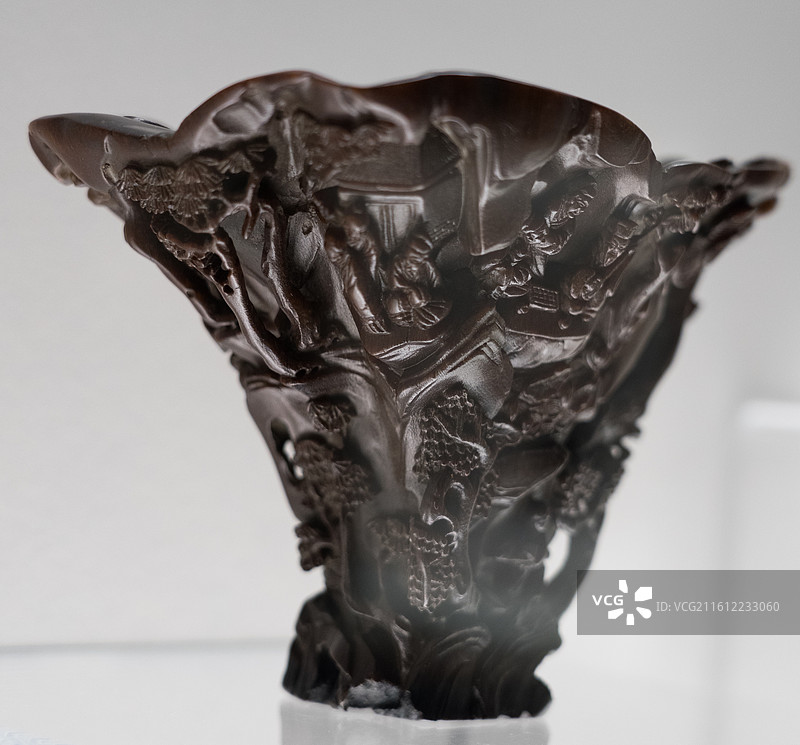 上海博物馆犀角杯特展图片素材