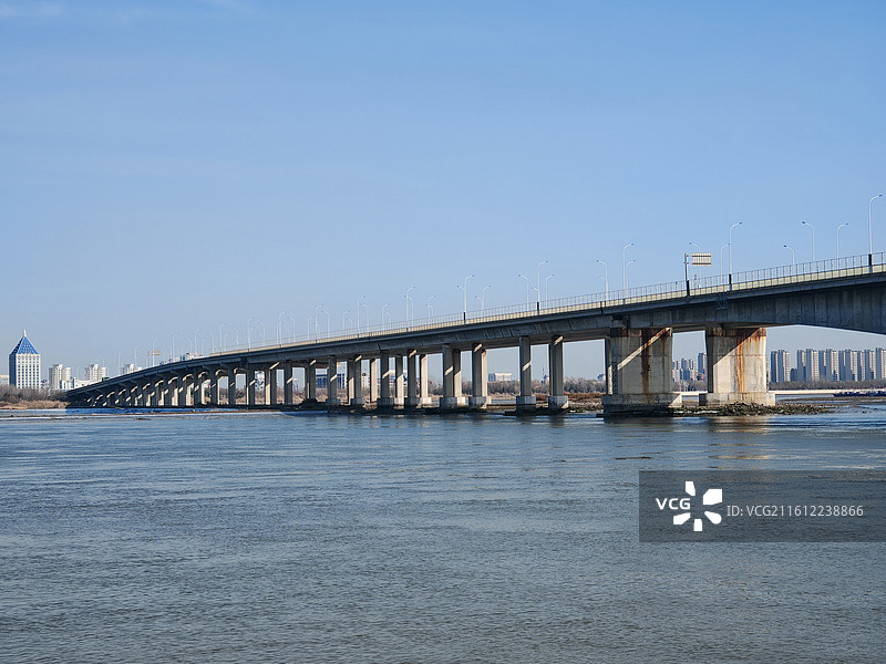 天津滨海新区永定新河桥图片素材