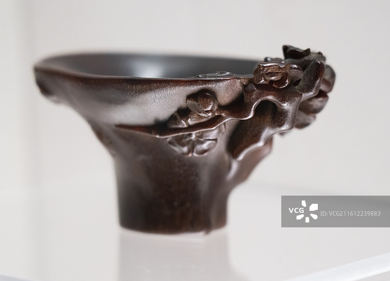 上海博物馆犀角杯特展图片素材