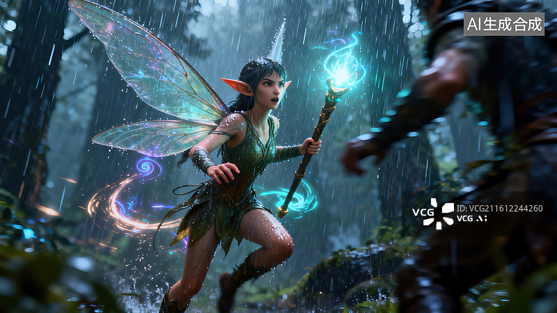 【AI数字艺术】3D精灵插画图片素材