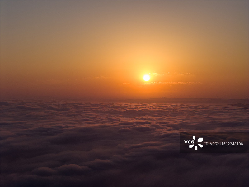 四川省广元市剑阁县周围山脉，云海，山峰，云雾图片素材