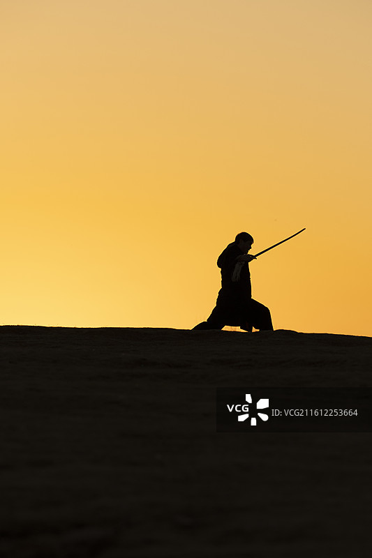 武术剪影图片素材