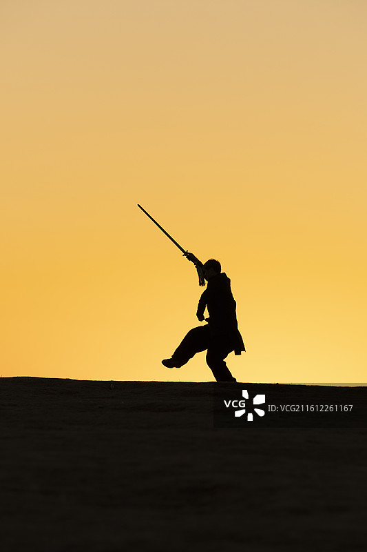 武术剪影图片素材