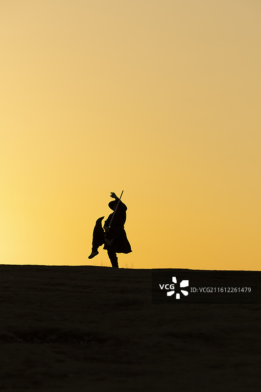 武术剪影图片素材