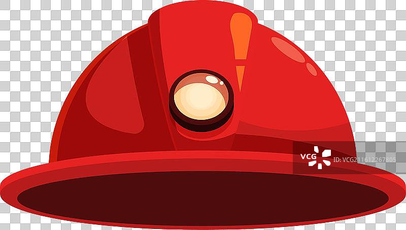 照亮周围的红色矿工安全帽图片素材