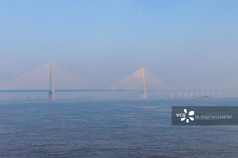 沪苏通长江公铁大桥风光图片素材