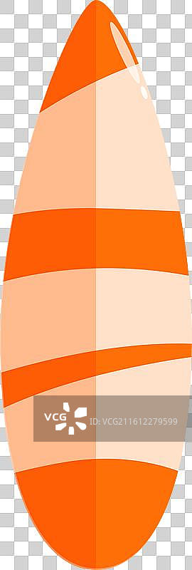 橙色冲浪板，展现夏日海滩风情图片素材