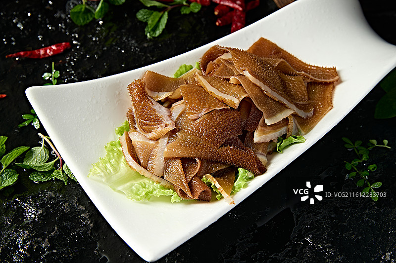 美味火锅食材鲜切毛肚图片素材