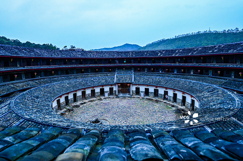 广东梅州大埔大东镇花萼楼图片素材