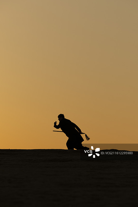 武术剪影图片素材