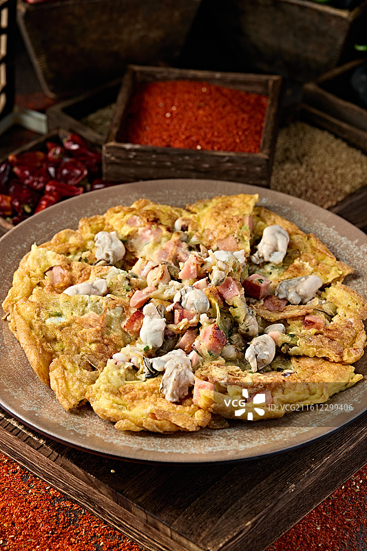 美味福州小吃蚵仔煎图片素材