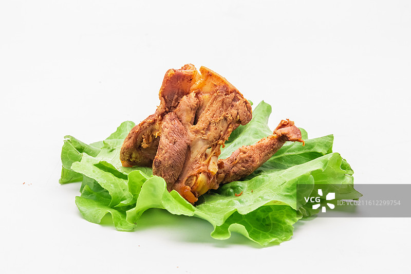 卤味鸭架图片素材