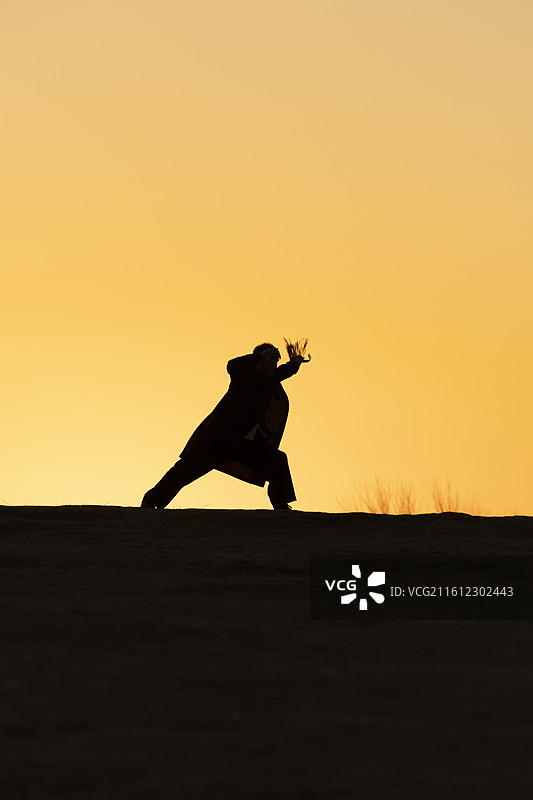 武术剪影图片素材