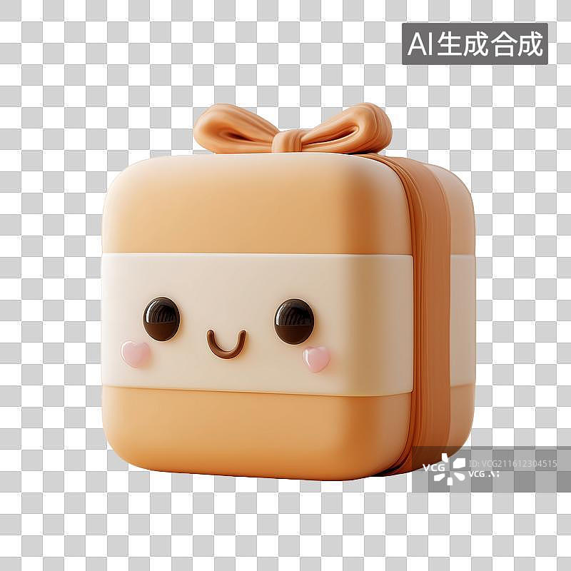 【AI数字艺术】可爱包裹图标图片素材