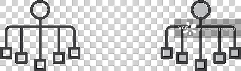 分类图标集，白色背景图片素材