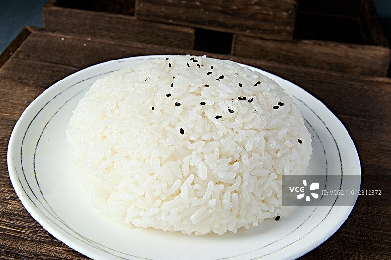 香喷喷的现蒸白米饭图片素材
