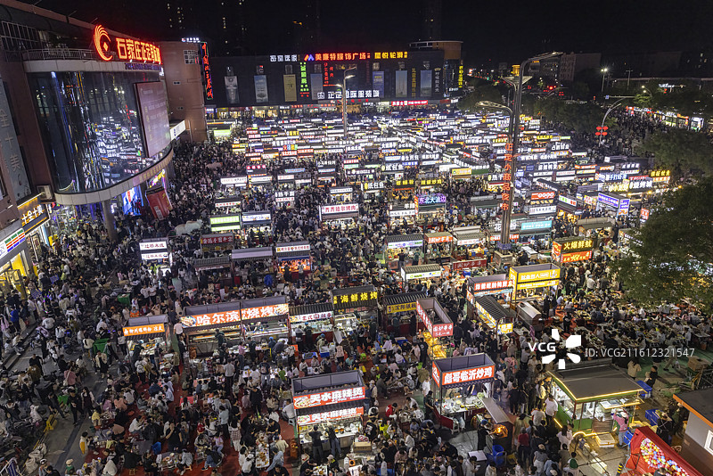 正定小商品夜市图片素材