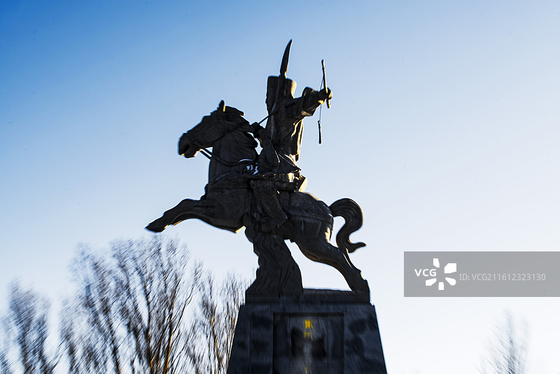 嫩汇畔，出河店之战古战场遗址图图片素材