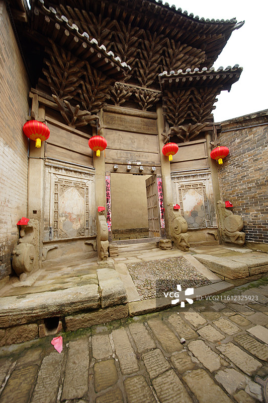 山西晋城市沁水县嘉峰镇  窦庄古村图片素材