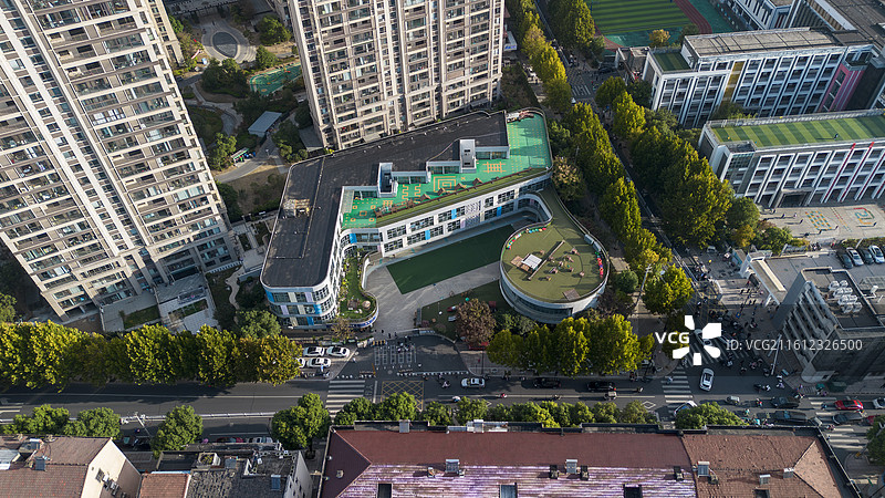 城市中的小区住宅楼图片素材