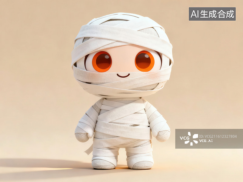 【AI数字艺术】可爱木乃伊玩偶图片素材