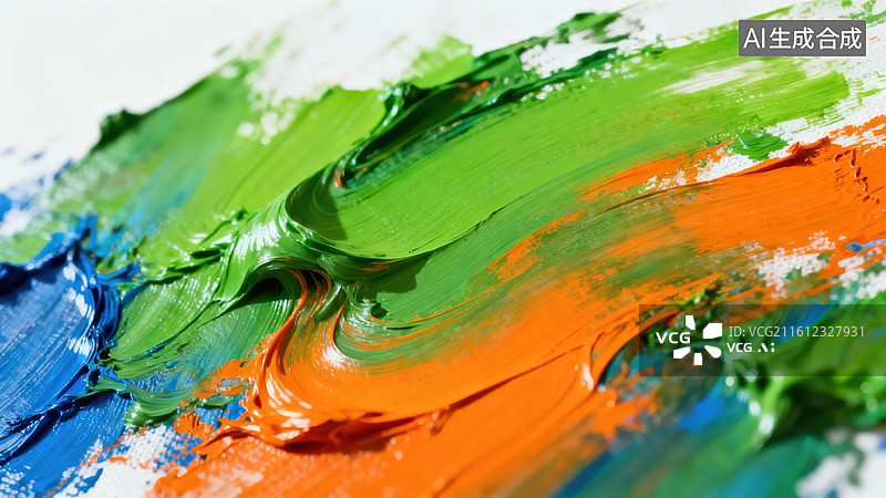 【AI数字艺术】多彩颜料涂抹纹理图片素材