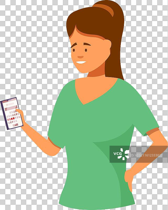 微笑的女医生或护士正在检查她的图片素材