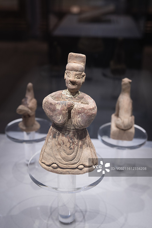 博物馆之古代陶俑图片素材