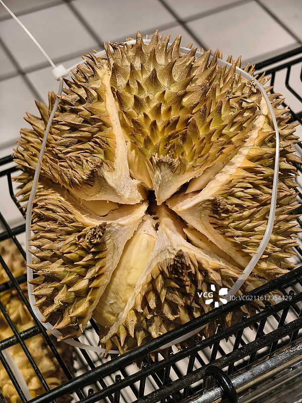 开口的榴莲 裂开的图片素材