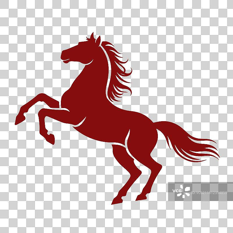 卡通手绘马年生肖春节元素图片素材