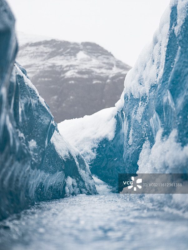 冰岛瓦特纳冰川冰冻探索自然景观旅行图片素材