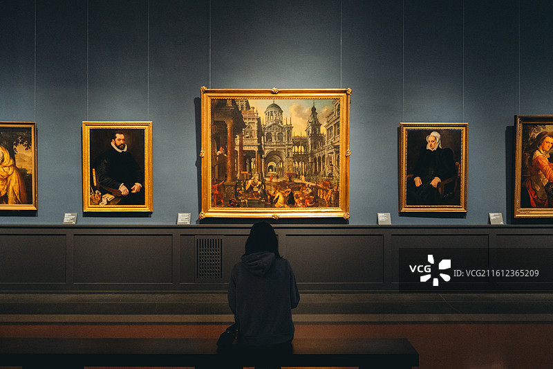 莫斯科普希金国家艺术博物馆，世界名画图片素材
