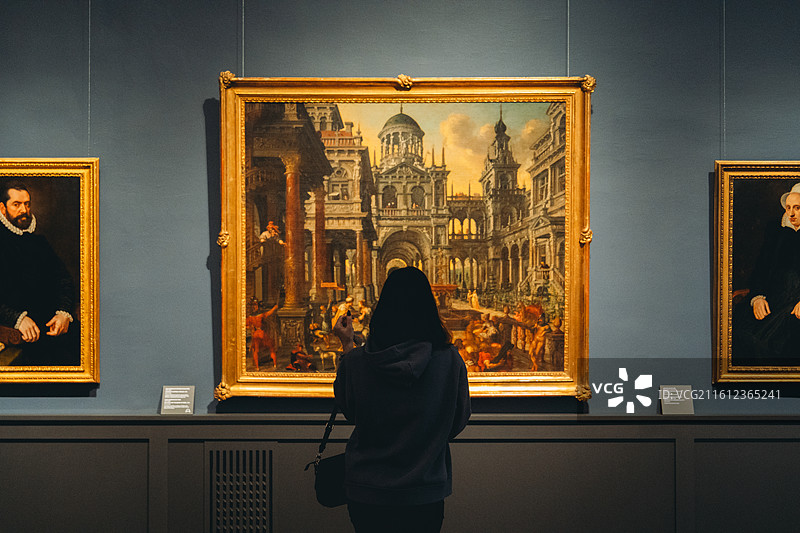 莫斯科普希金国家艺术博物馆，世界名画图片素材