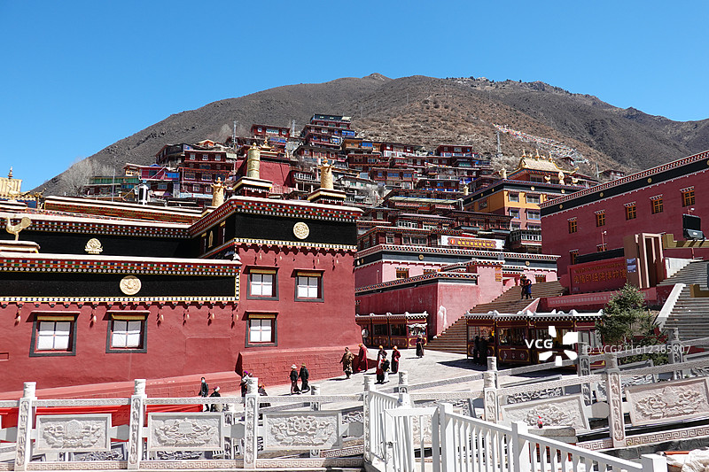 四川省甘孜州德格县德格印经院图片素材